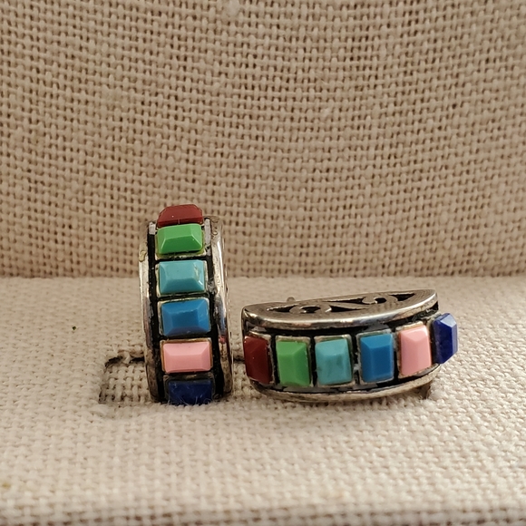 Silpada Multigemstone Post Earrings (Rare) - Picture 8 of 15